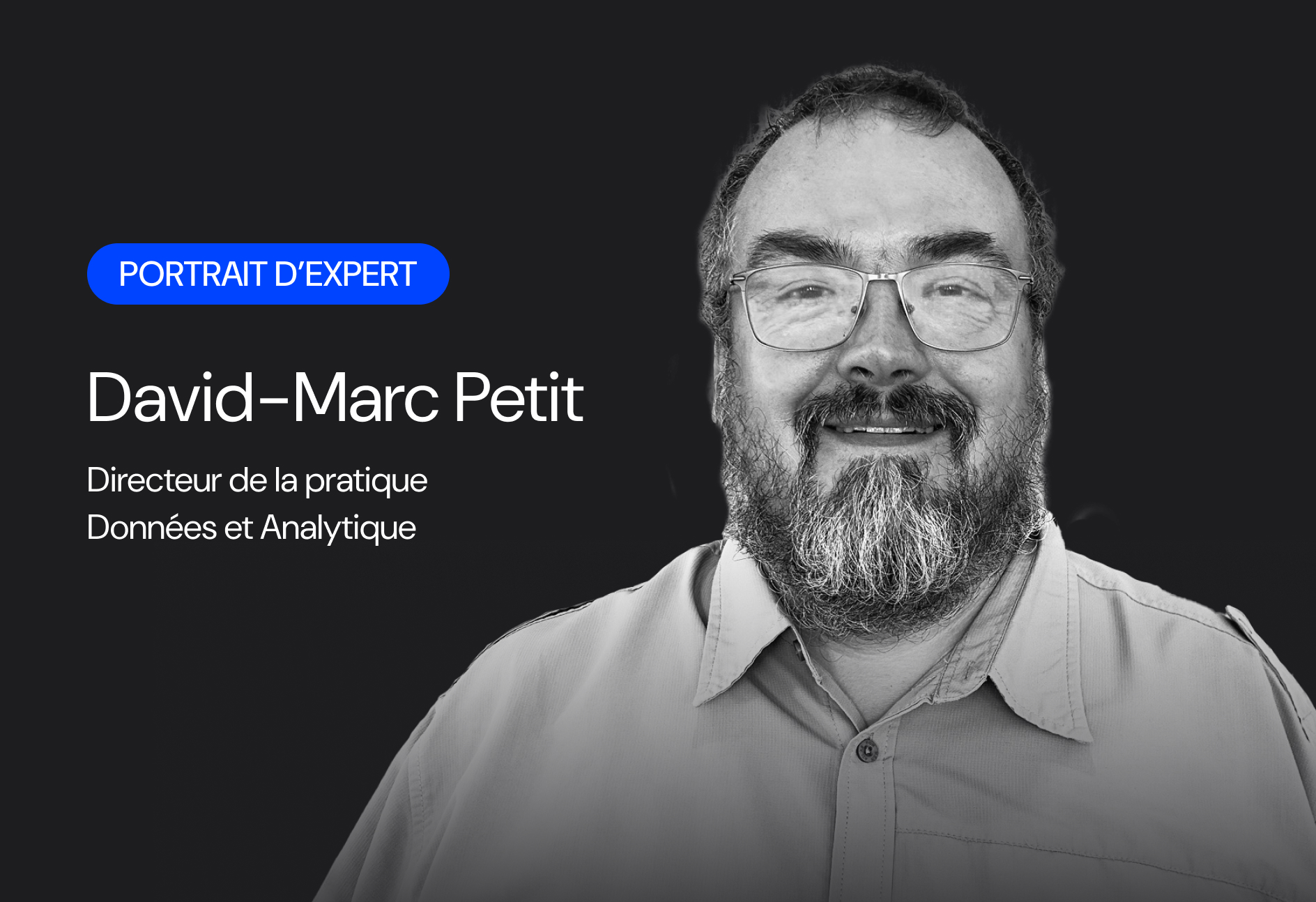 David Marc Petit - Directeur de la pratique Données et analytique - Logient